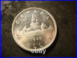 1946 BU PL Bold Canada Silver Dollar Nice Coin Better Date DZX RXR