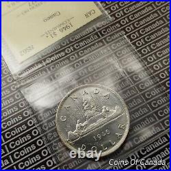 1946 Canada $1 Silver Dollar ICCS MS-62 Cameo RARE with CAMEO! #coinsofcanada