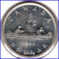 1946 Canada One Silver Dollar UNC