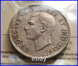 1946 Canada Silver Dollar Certified Ms63 Low Mintage 1 Dollar Coin