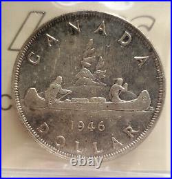 1946 Canada Silver Dollar Certified Ms63 Low Mintage 1 Dollar Coin