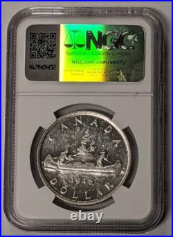 1946 Canada Silver Dollar NGC MS61 $1 KM#37 Low Mintage 93,055