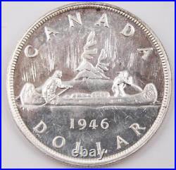 1946 Canada silver dollar Choice UNC 62+