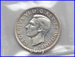 1947 $1 Canada Canadian Silver Dollar Blunt 7 MS 64