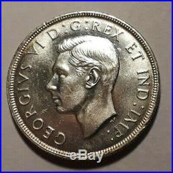 1947 Blunt 7 (Bl. Seven) Canada Silver Dollar Nicer Luster And Condition