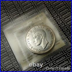 1947 Canada $1 Silver Dollar ICCS MS 60 Pointed 7 Dot Triple HP #coinsofcanada