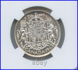 1947 Canada Silver Half Dollar, Straight 7 Variety, NGC MS63, Free Shipping