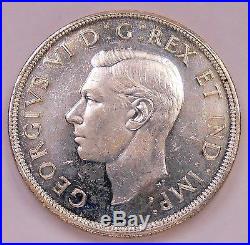 1947 ML Silver Dollar CHOICE MS BU Rare Date KEY Variety George VI Canada $1.00