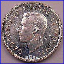 1947 ML Silver Dollar CHOICE MS BU Rare Date KEY Variety George VI Canada $1.00