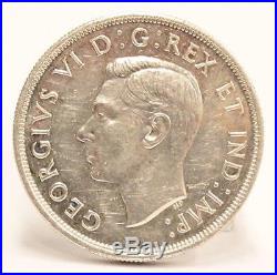 1947 Maple Leaf Canada Silver Dollar Choice Almost Uncirculated AU55
