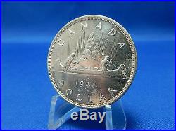 1948 Canada Silver Dollar Coin Uncirculated