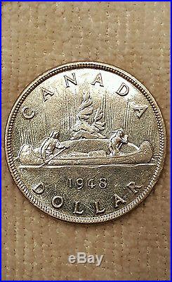 1948 Canada Silver Dollar in MS Condition