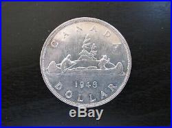 1948 Canada Silver Dollar in Uncirculated Condition (Key Date)