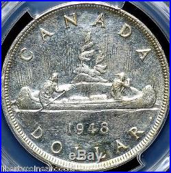 1948 King George VI Canadian Silver Dollar PCGS Graded AU Details Rare Key Date