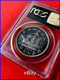 1949 Canada 1 Dollar Silver Coin One Dollar PCGS Proof-Like PL-65 OGH