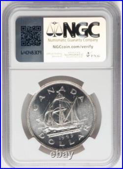 1949 Canada $1 NGC MS 66 Silver Dollar