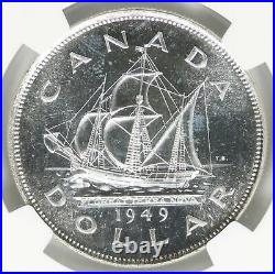 1949 Canada $1 Silver Dollar NGC SP66
