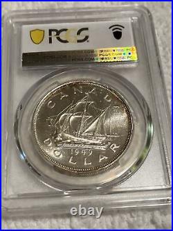 1949 Canada $1 Silver Dollar, PCGS MS65? PCGS gold shield