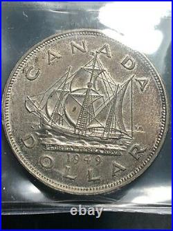 1949 Canada Silver Dollar $1 Iccs Ms66