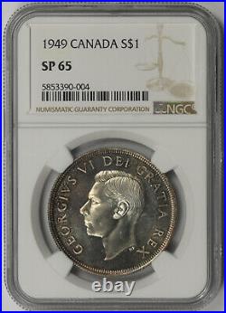 1949 Canada Silver Dollar $1 SP 65 NGC