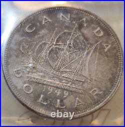 1949 Canada Silver Dollar Certified Ms66 1 Dollar Coin