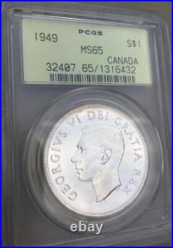 1949 Canada Silver Dollar MS65 PCGS