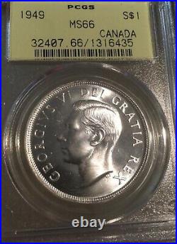 1949 Canada Silver Dollar MS66 PCGS
