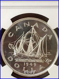 1949 Canada Silver Dollar Sp Specimen Proof Ngc Sp 67 No Mint Mark Km#47 White