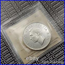 1950 Canada $1 Silver Dollar Coin ICCS PL 65 Blast White! WOW #coinsofcanada