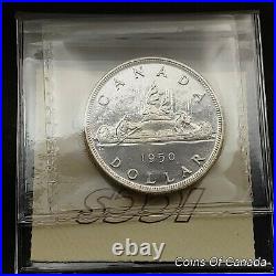 1950 Canada $1 Silver Dollar ICCS MS-66 Blast White Beauty! #coinsofcanada