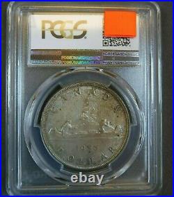 1950 Canada Silver Dollar Short Water Lines PCGS MS63 Certified gold shield SWL