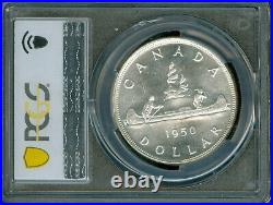 1950 Fwl Canada Silver $1 Dollar Pcgs Pl66 Pq Mac Spotless Rare
