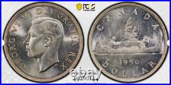 1950 S$1 Silver Dollar George-vi Canada Pcgs Ms64 3fwl Rare R4 Highest-grades 1950 S$1 Silver Dollar George-vi Canada Pcgs Ms64 3fwl Rare R4 Highest-grades