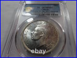 1950 S$1 Silver Dollar George-vi Canada Pcgs Ms64 3fwl Rare R4 Highest-grades 1950 S$1 Silver Dollar George-vi Canada Pcgs Ms64 3fwl Rare R4 Highest-grades