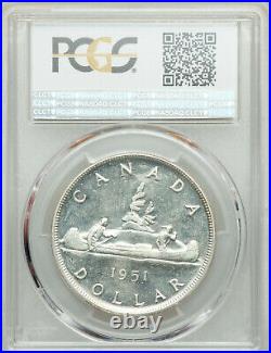 1951 ARNPRIOR Silver Dollar PCGS MS-63 RARE Variety KEY George VI Canada $1.00
