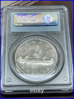 1951 Arnprior Canada Silver Dollar Coin Pcgs Ms64 Blast White