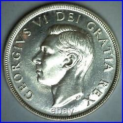 1951 Canada PL Silver Dollar $1 Canadian Coin George VI Uncirculated Proof Like