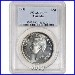 1951 Canada Silver Dollar $1 PCGS PL67