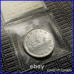 1951 Canada Silver Dollar ICCS MS-64 Arnprior Looks Prooflike WOW #coinsofcanada