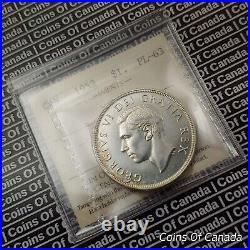1952 Canada $1 Silver Dollar Coin ICCS PL 63 WL Rare Waterlines #coinsofcanada