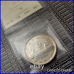1952 Canada $1 Silver Dollar Coin ICCS PL 63 WL Rare Waterlines #coinsofcanada