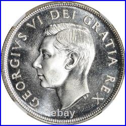 1952 Canada Silver Dollar $1 NGC MS66
