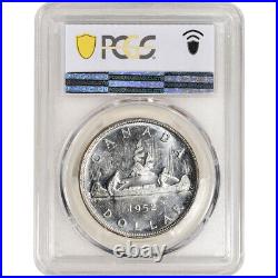 1952 Canada Silver Dollar $1 No WL PCGS MS65