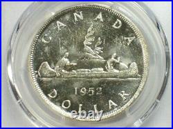 1952 Canada Silver Dollar PCGS MS-63 Gold Shield SN558