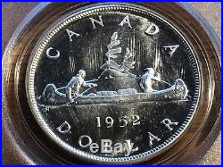 1952 Nwl Canada Silver Dollar Graded Coin Pcgs Pl65 Proof Like