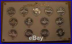 1953-1964 Canada Silver Dollars Queen Elizabeth II 1st Series COMPLETE SET 13pcs