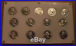 1953-1964 Canada Silver Dollars Queen Elizabeth II 1st Series COMPLETE SET 13pcs