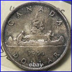 1953 Canada $1 ICCS MS65 SF Sholder Fold Silver #18410