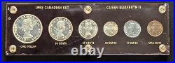 1953 Canada Uncirculated Mint Set NSF Varieties Unc PL In Plastic Case