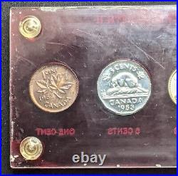 1953 Canada Uncirculated Mint Set NSF Varieties Unc PL In Plastic Case